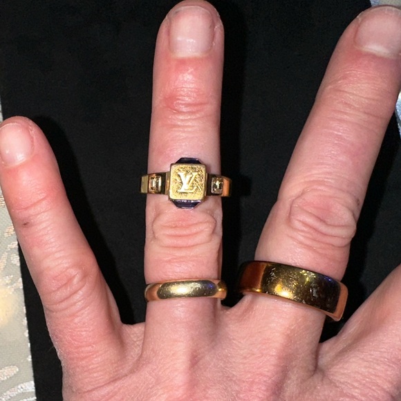 Louis Vuitton BO Pend. Gamble Azur Pendant, bracelet and ring. 5 piece set. - Picture 13 of 17